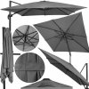 Velký Záhradný slnečník 440cm sivý + Obal