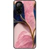 Lesklé puzdro Exclusive iSaprio - Pink Blue Leaves - Realme C67