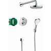 Hansgrohe Croma Select S - Sprchový systém pod omietku s termostatom Ecostat S, chróm 27295000
