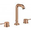Grohe Essence - Umývadlová batéria s výpusťou, 3-otvorová inštalácia, Warm Sunset - 20296DA1