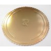 Podnos tortový okrúhly pr. 30 cm Zlatý