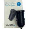 BQUAL VÝKONNÁ RÝCHLA NABÍJAČKA AUTOMOBILOVÁ USB USB-C TYP-C PD 20W 3A