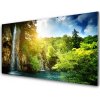 Obraz na akrylátovom skle Vodopád stromy príroda 100x50 cm