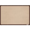 VMS VISION, s.r.o. Textilná nástenka boardOK s hnedým rámom 600x900