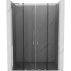 Mexen Velar L Duo, posuvné sprchové dvere do otvoru 150 cm, 8mm šedé sklo, chrómová, 871-150-003-42-01