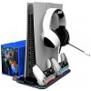 Canyon CS-51, multifiukčný stojan pre PS5 Slim, s chladením, nabíjanie 2 x gamepad, čierny CND-CSPS5B-1
