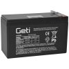 Batérie olovená 12V 7.0Ah GETI (konektor 4,75 mm)