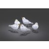 Ptáčci 6144-203 5 kusů 40 bílých LED výška 11,5 cm KONST