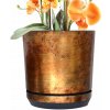 Kvetináč plast zlatý Kerd 12,1 cm x 12,6 x 12,1 cm
