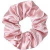 MURU Veľká Saténová Scrunchie gumička - Púdrová Lesklá