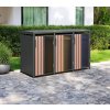 Westmann Status 3 kovový box na odpadkové koše 3x 240l 198 x 80 x 116 cm, antracit