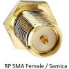 IPEX na SMA konektor rôzne typy - RP SMA Female / Samica