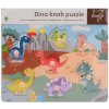 Jouéco Dřevěné puzzle s úchyty Dino 18 m+