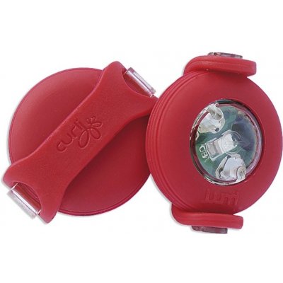 Curli Luumi LED bezpečnostné svetielko na obojok červené 2 ks