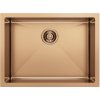 Sapho ZENITH nerezový drez 60x45cm, meď mat ZN6045PG