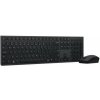 LENOVO Professional nabíjateľný bezdrôtový set klávesnice a myši CZ/SK (4X31K03939) WiFi (USB prijímač) / Lokalizácia SK / CZ / Numerická časť / Optická (4000 dpi) / Skrolovacie koliesko / Čierna / Či