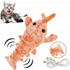 INTERAKTÍVNA HRAČKA PRE MAČKY SKÁKAJÚCI LOBSTER ELEKTRICKÝ POHYBLIVÝ