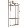 Design-Shop Kovový regál Flora hnedá antik
