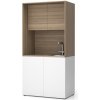 PLAN Kuchynka NIKA s drezom a batériou 1000 x 600 x 2000 mm, dub prírodný, pravé