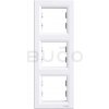 Schneider Electric Asfora 3-rámček, vertikálny, biela