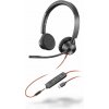 Poly Blackwire 3325 Stereo Microsoft Teams Certified USB-C Headset +3.5mm Plug +USB-C/A Adapter 8X222AA (8X222AA)