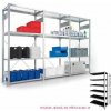 HTI Policový regál bezšroubový 2500x1000x300 mm/100 kg - přístavbové pole MC-7732