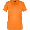 James & Nicholson Tričko JN 901, krátký rukáv, dámské COT02090123501-orange S Oranžová