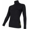 SENSOR DOUBLE FACE dámsky rolák dl.rukáv čierna Veľkosť: XL