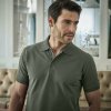 Tee Jays Zelená pánska polokošeľa, Luxury Stretch Veľkosť: M Tee Jays