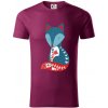 Folklór - líška samostatná - Tričko z organickej bavlny - 2XL ( Fuchsiová )