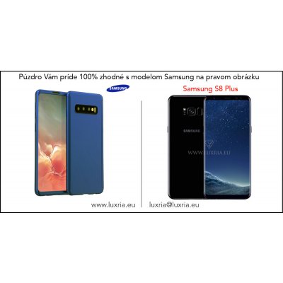 Púzdro Roybens 360 Full Body pre Samsung + tvrdené sklo - Modré Samsung: Galaxy S8 Plus