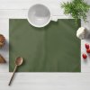 Biante Dekoračné prestieranie Rongo RG-081 Tmavé olivovo zelené 35x45 cm