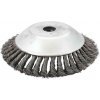 Kartáč hrnčekový vrkočový 200x25,4 mm do krovinorezu, XL-TOOLS