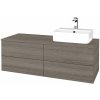 Dreja Kúpeľňová skrinka MODULE SZZ4 120 umývadlo Joy 3 - D25 Teak / D25 Teak / Levé