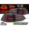 Tuning-tec Zadné LED svetlá ČIERNA W/REDSEQ pasujú na VW GOLF 7 17-19 SW