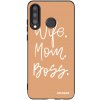 Picasee silikónový čierny obal pre Huawei P30 Lite - Boss Mama