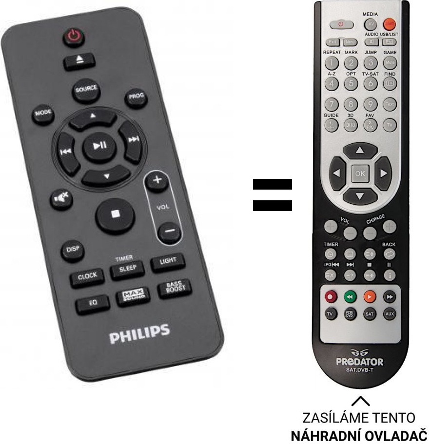 Diaľkový ovládač Predátor Philips 996580002943