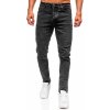Čierne pánske slim fit rifľové nohavice Bolf 6488