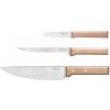 Vega OPINEL 001838Trio Parallele súprava kuchynských nožov 3ks, bukové drevo