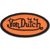 Nášivka Von Dutch Orange 8 cm x 4 cm