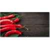 Foto obraz sklo tvrzené chilli papričky 100x50 cm