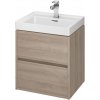 Cersanit SET B113 CREA skrinka a CREA 50 umývadlo, Dub S801-287