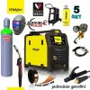 SET 5 Zvárací invertor GeniMig 240DP LCD MIG/MAG/LiftTIG/MMA + zváracia kukla Panter + redukčný ventil Ar + zvárací drôt G3Si1 KOWAX + tlaková fľaša MIX + separačný sprej + podvozok KOWAX