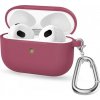 AppleKing silikónový obal s karabínou pre AirPods 3 - vínový - možnosť vrátiť tovar ZADARMO do 30tich dní