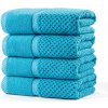 Súprava froté uterákov MODENA tyrkysová 50 x 100 cm 4 ks