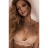 Korzetová podprsenka - bardotka Kinga BC-1167 Expert Bra béžová 65C