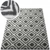 TZ Tmavosivý vzorovaný koberec shaggy Decor Cube Rozmer: 100x150 cm
