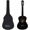 vidaXL 8-dielna klasická gitarová sada pre začiatočníkov čierna 1/2 34