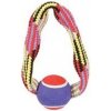 Hračka pes TENNIS BALL ROPE kruh Zolux 23 cm