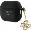 Guess AirPods Pro 2 cover Silicone Glitter Triangle Charm GUAP2LECG4K